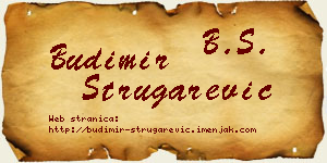 Budimir Strugarević vizit kartica